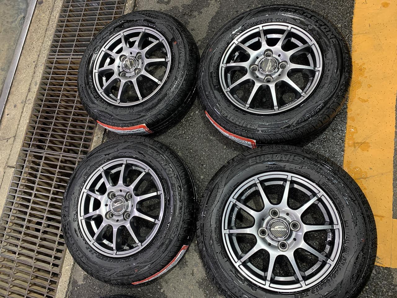 A-TECHSCHNEIDER Alloy Wheels + ROADSTONEEurovisHP02 145 / 80R13 4 pieces set