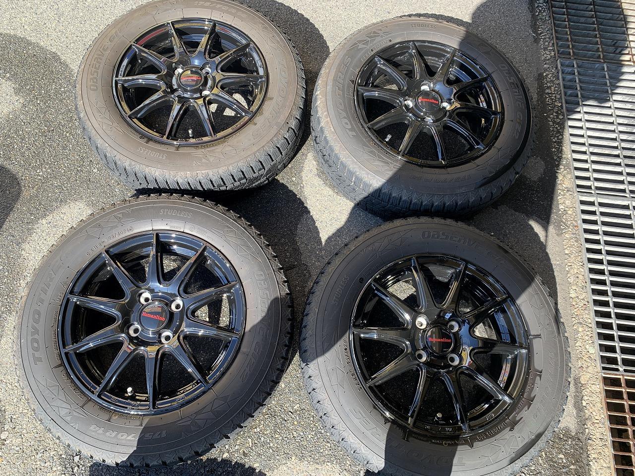 TREASURE ONE HUMANLINE + TOYO OBSERVE GIZ2 175 / 70R14 4 pieces set