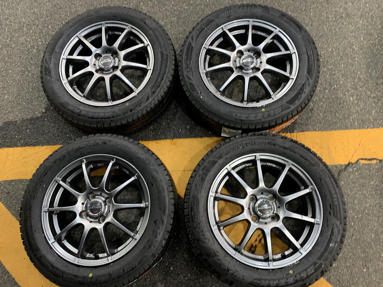 A-TECHSCHNEIDER Alloy Wheels +BRIDGESTONEBLIZZAK VRX3 185 / 60R15 4 pieces set