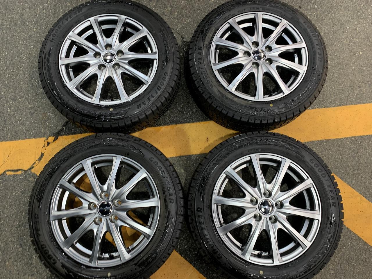 MARUKA SERVICEMANARAY SPORT EUROSPEED Alloy Wheels + GOODYEARICENAVI8 185 / 60R15 4 pieces set
