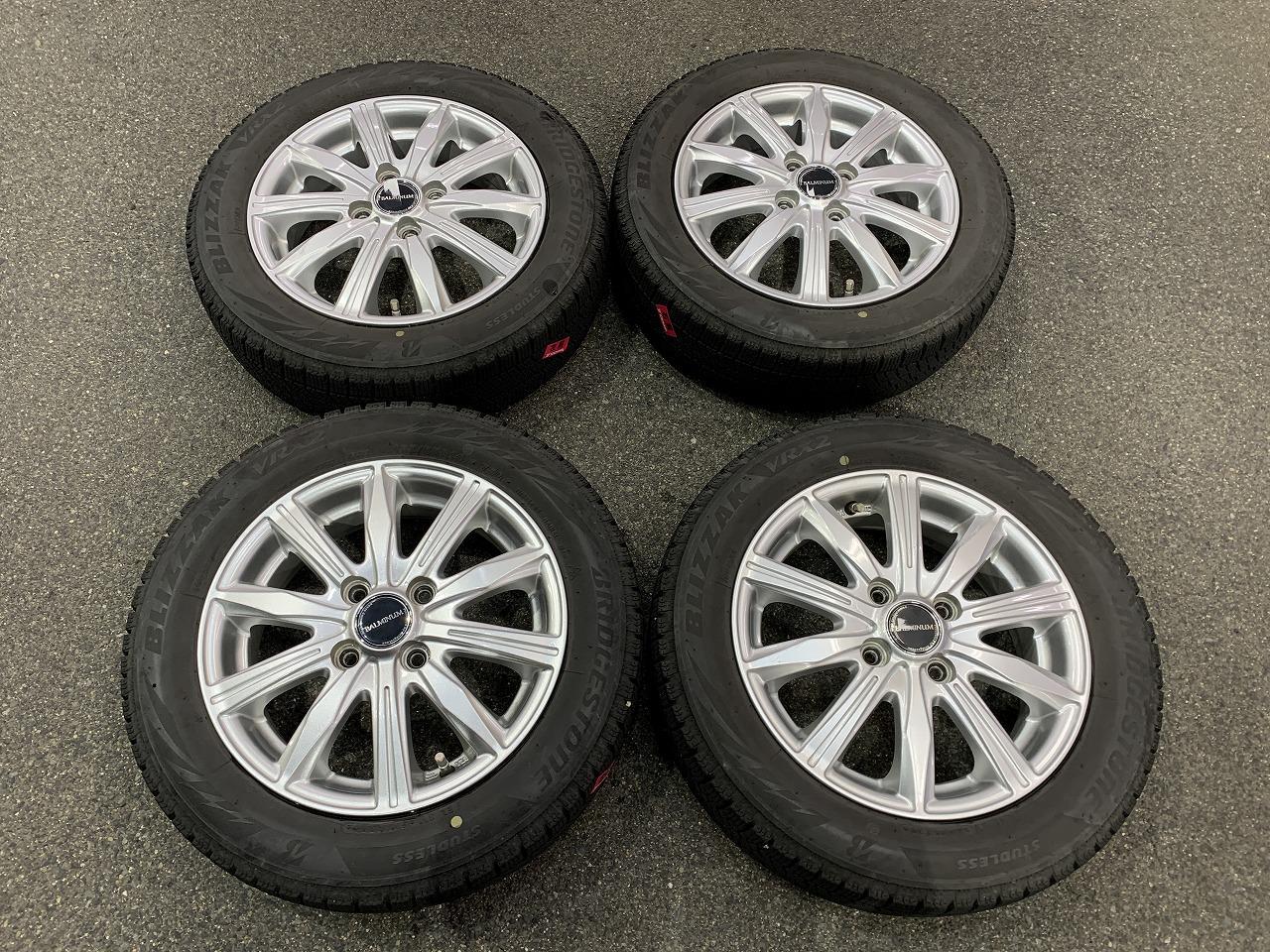 BRIDGESTONE BALMINUM + BRIDGESTONE BLIZAK VRX2 155 / 65R14 Made in 2021 4 pieces set