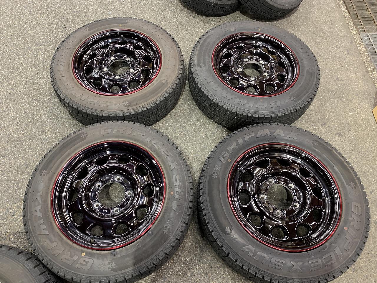 Dish aluminum wheels + GRIPMAXGRIPICEXSUV 175 / 80R16 Made in 23 years Four