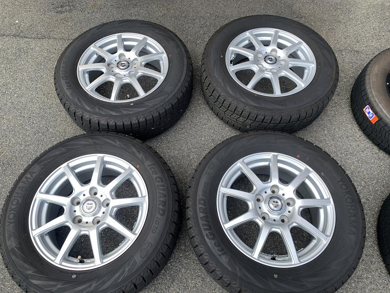 YOKOHAMAiceGUARD iG70 + weds VOLGA Made in 2024 195 / 65R15 4 pieces set