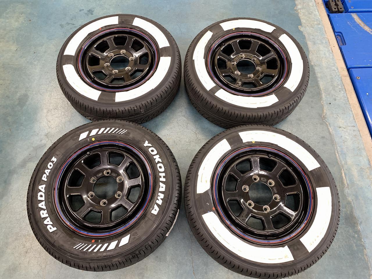 KG WHEELS KW01 DAYTONA + YOKOHAMA YOKOHAMA PARADA PA03 215 / 65R16C 109 / 107S [E4