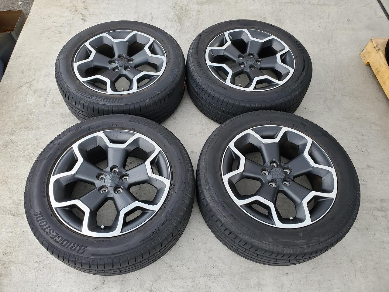 4 Subaru genuine XV original wheel + BRIDGESTONE ALENZA 001