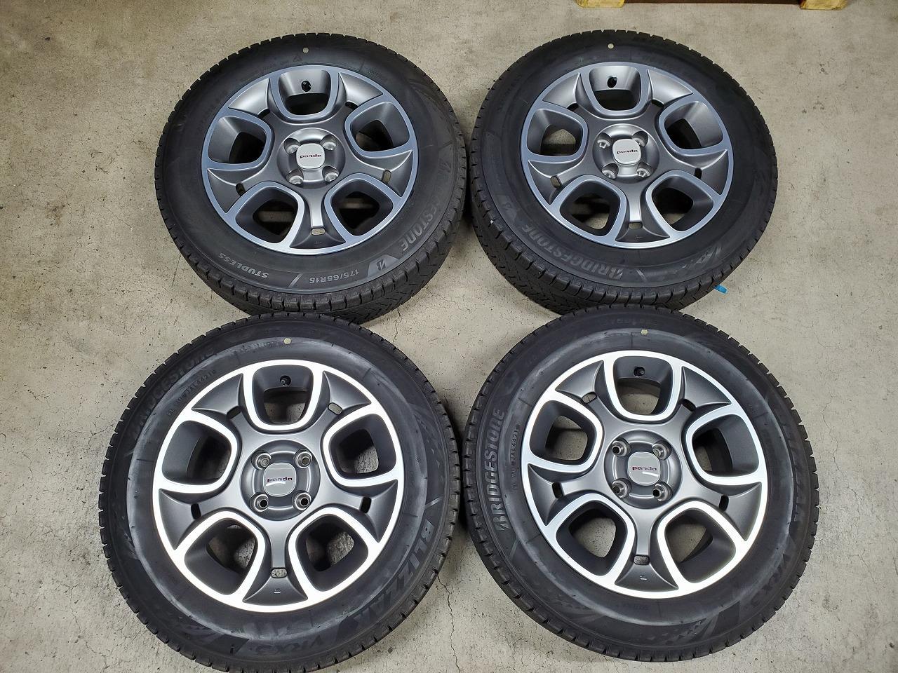 7 FIAT Panda genuine wheel + BRIDGESTONE BLIZZAK VRX3