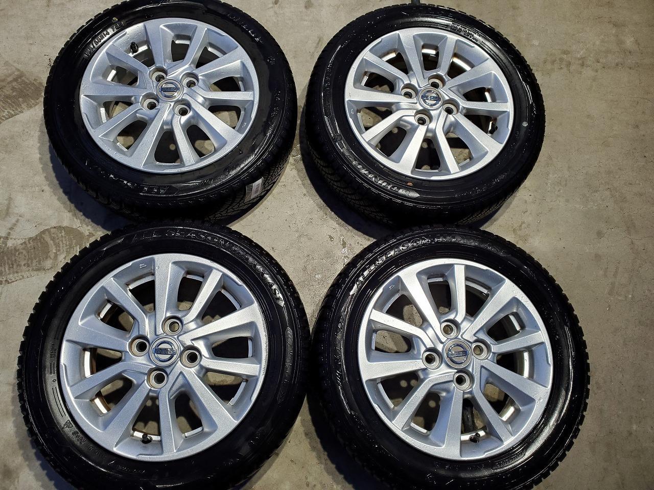 1 Nissan Genuine Days Lukes B21A genuine wheels + DUNLOP ALL SEASON MAXX AS1