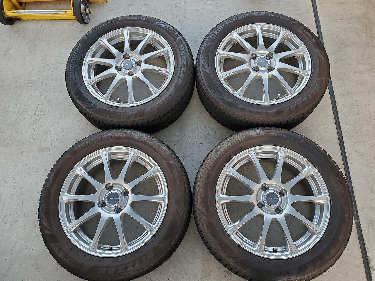 2 BRIDGESTONE ECO FORME SE-23 + BRIDGESTONE BLIZZAK VRX3