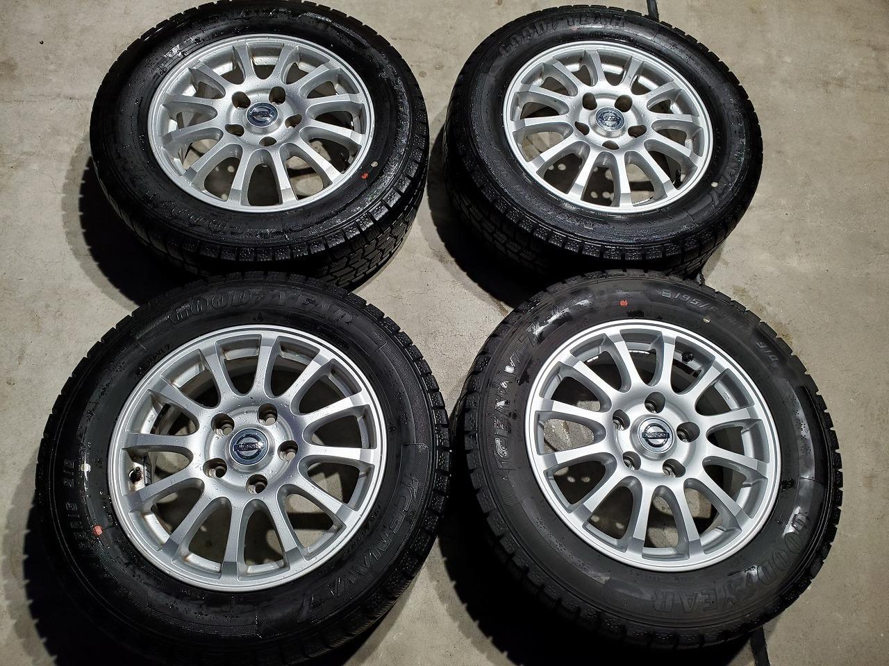 3 Nissan original Silphy genuine wheel + GOODYEAR ICENAVI 7