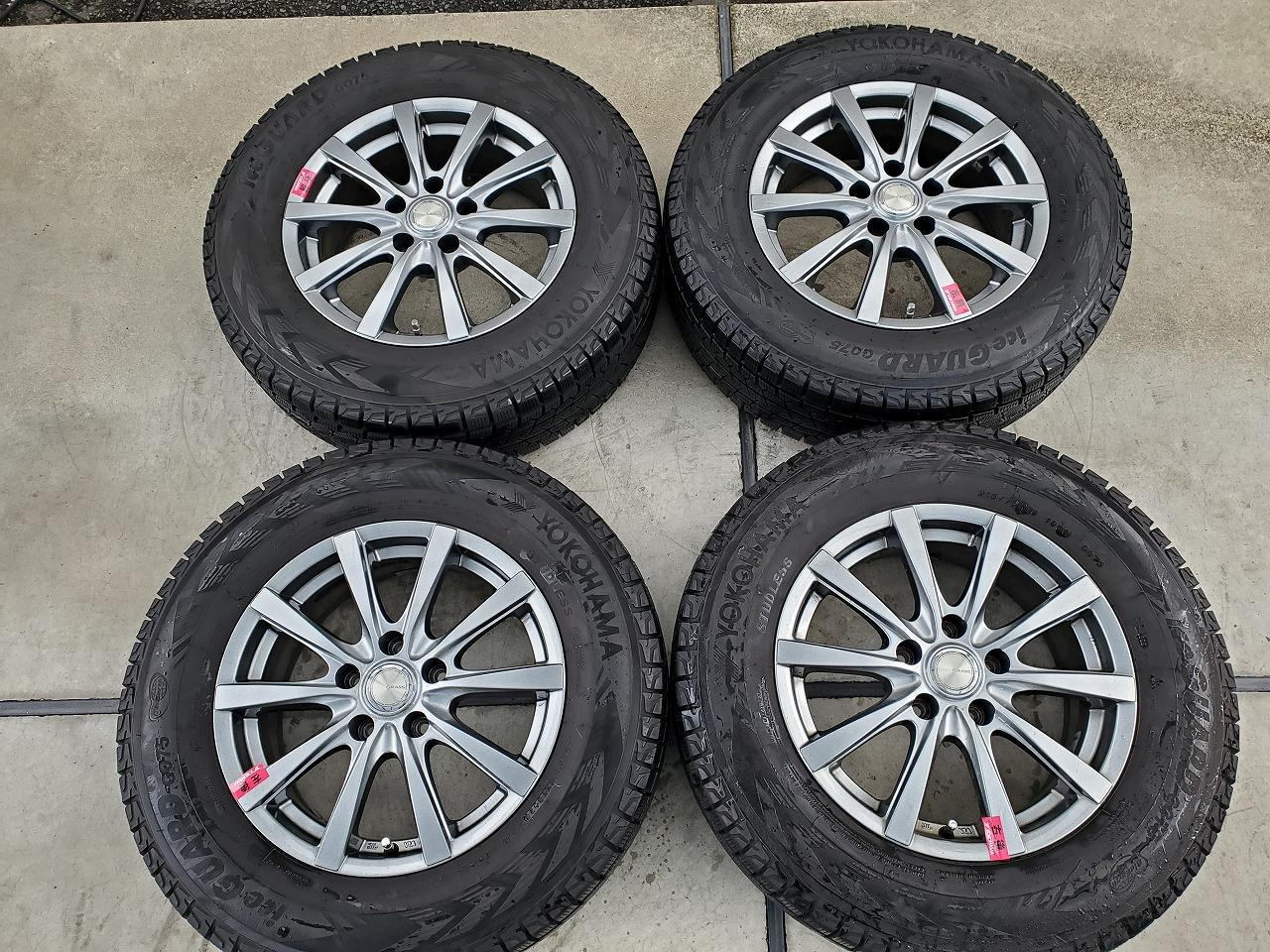 6 YOKOHAMA GRASS RX + YOKOHAMA iceGUARD G075