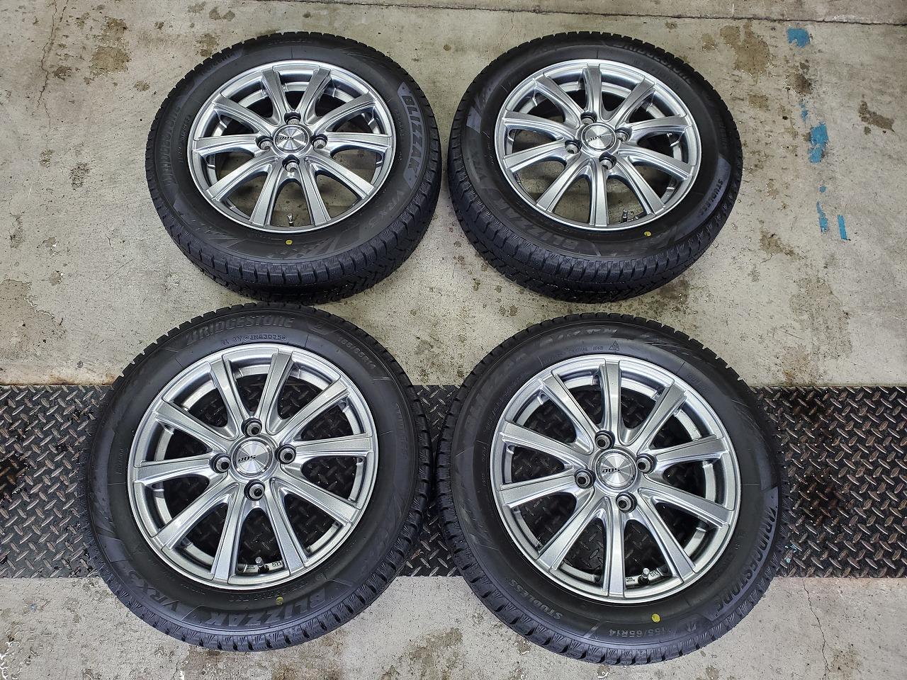1BADX DOS 10-spoke wheel + BRIDGESTONE BLIZZAK VRX3