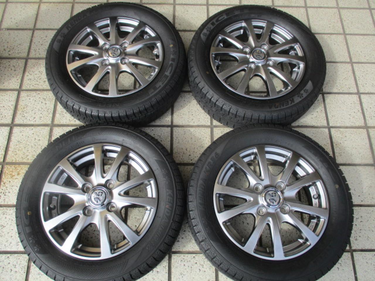 Clearance Sale T.R.G Spoke wheels + KENDA KR36 155 / 65R13