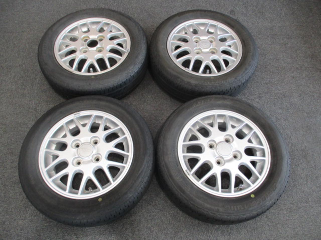 disposal special price Daihatsu Naked genuine wheels + BRIDGESTONE NEXTRY 155 / 65R13 4 pieces set