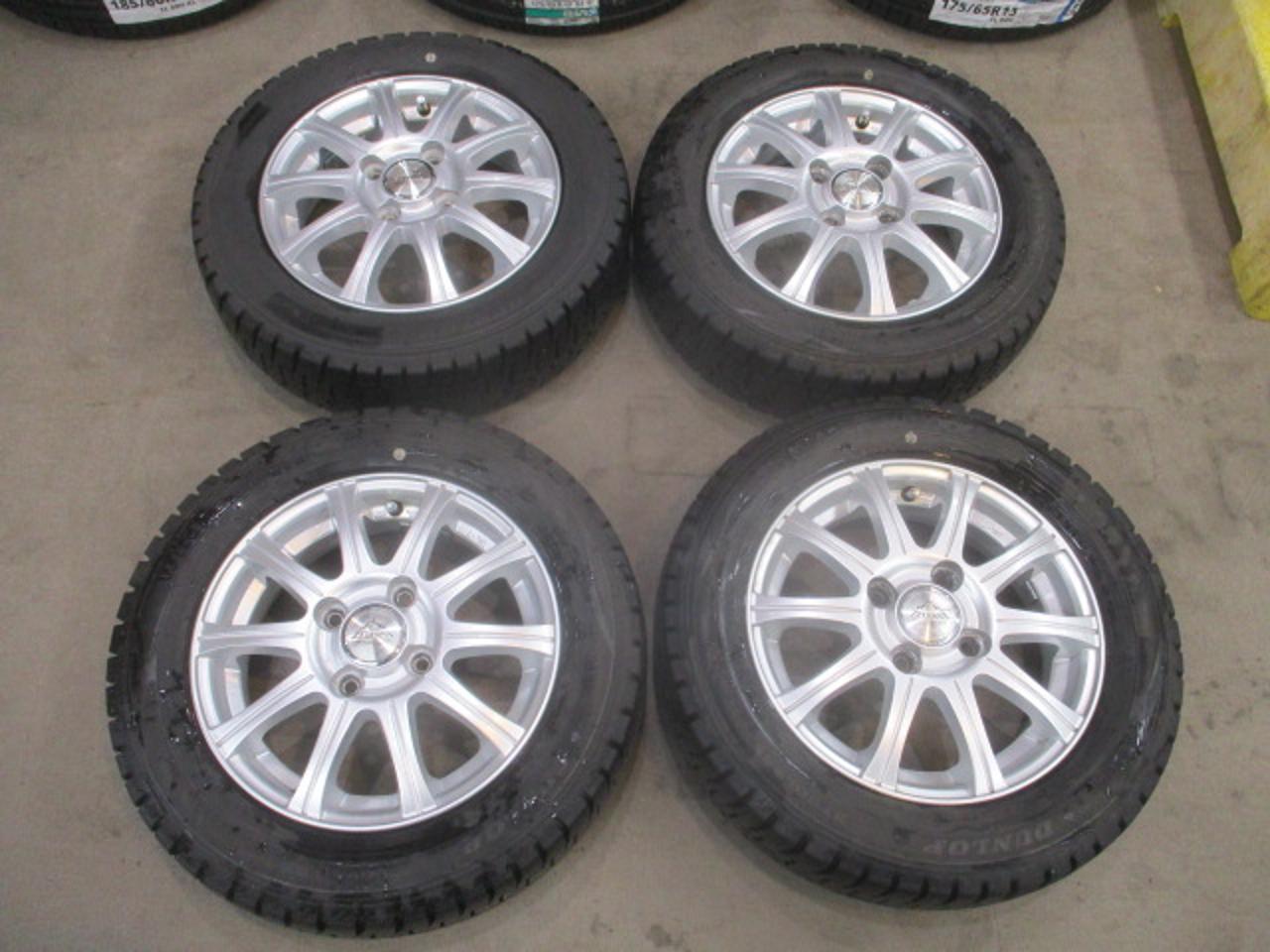 disposal special price ZELERNA 10-spoke wheel + DUNLOP WINTERMAXX WM02 155 / 65R13 4 pieces set