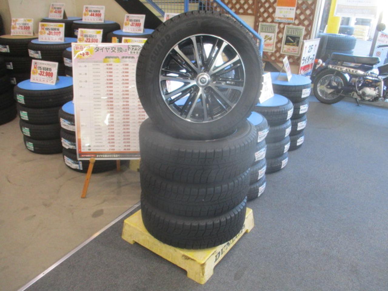 weds GYLE Spoke wheels + YOKOHAMA iceGUARD iG70 215 / 60R16 4 pieces set
