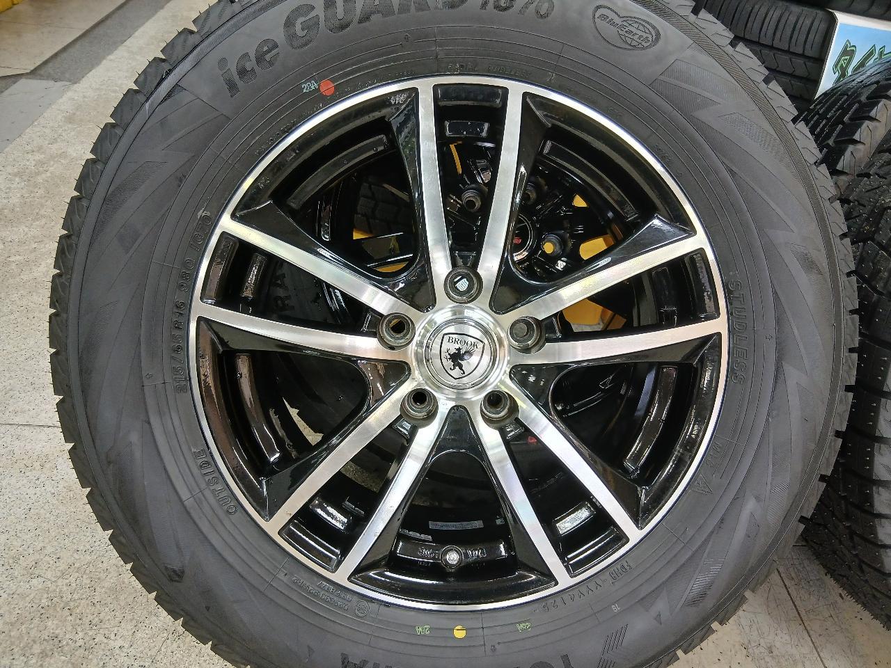 BROOK Twin 5-spoke aluminum + YOKOHAMA ice GUARD iG70