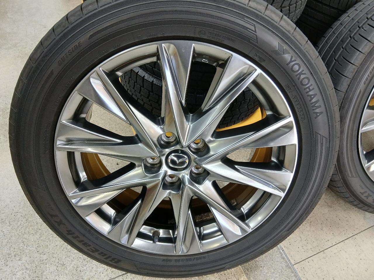 Mazda genuine KF series CX-5 Exclusive Late version Pure aluminum + YOKOHAMA BluEarth-XT AE61