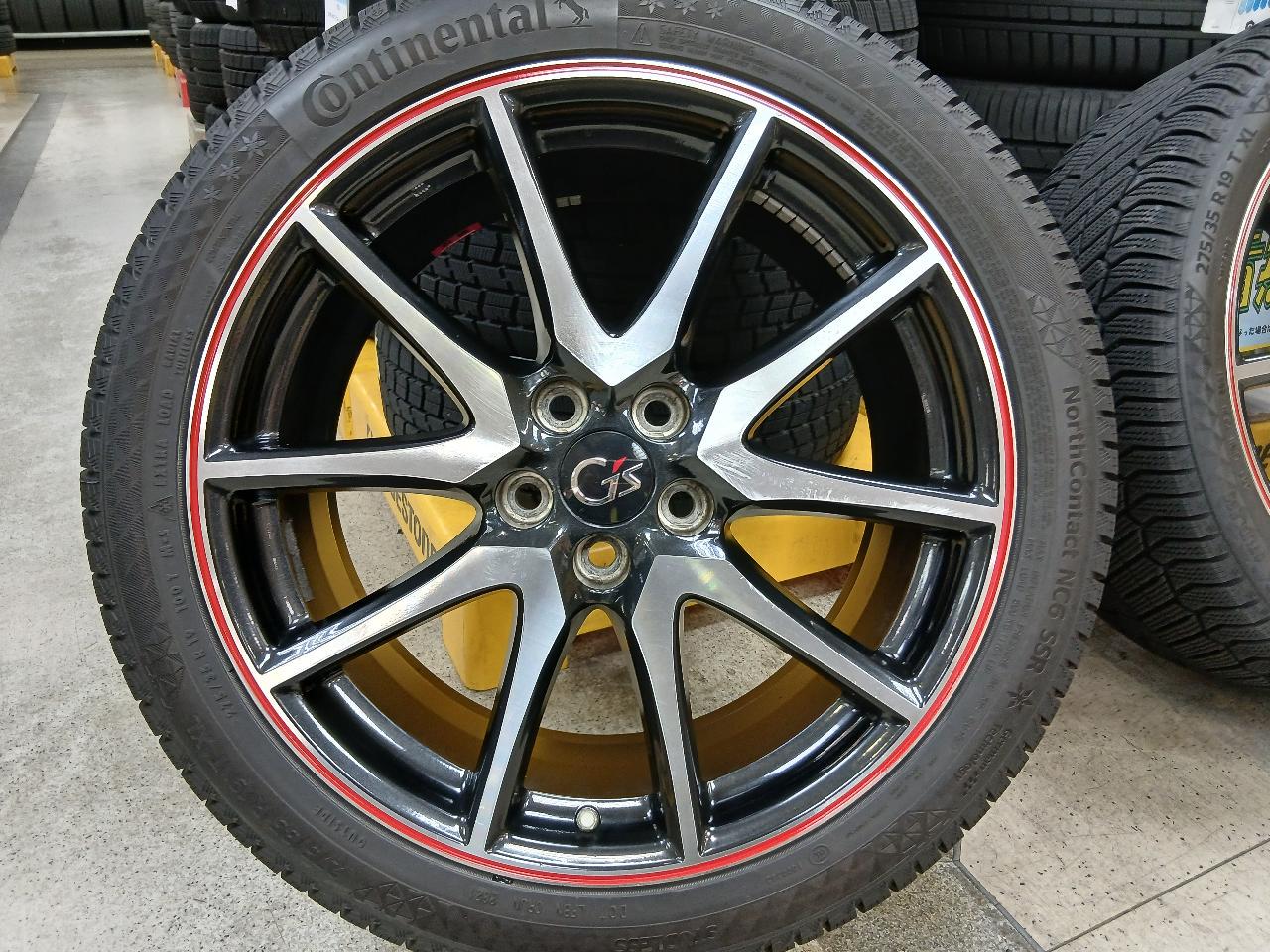 Cheap Toyota genuine tires because they are old. 20 system Alphard Velphire G's Pure aluminum + Continental NorthContact NC6 SSR