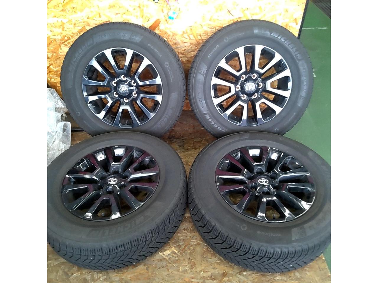 Toyota genuine Land Cruiser Prado 150 series late model TX Black Edition genuine wheels + MICHELIN X-ICE SNOW