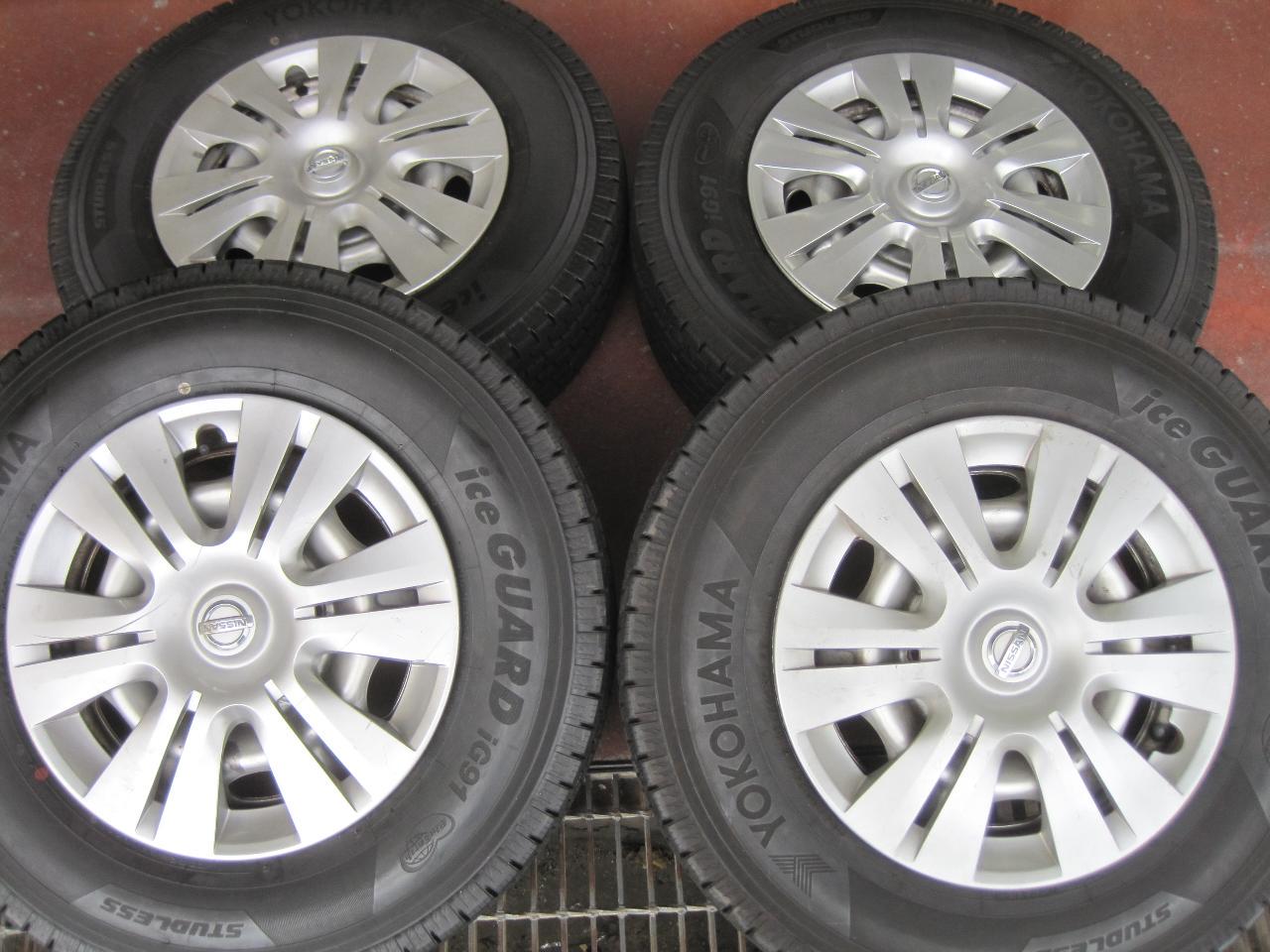 Nissan original NV350 caravan genuine steel wheels + YOKOHAMA ice GUARD iG91 107/105