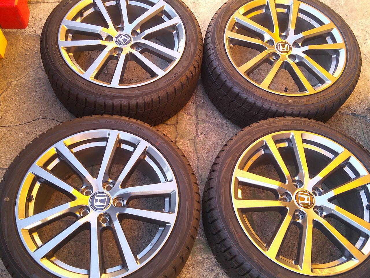 Honda genuine Civic FL1 Genuine optional wheels + YOKOHAMA iceGUARD ig70