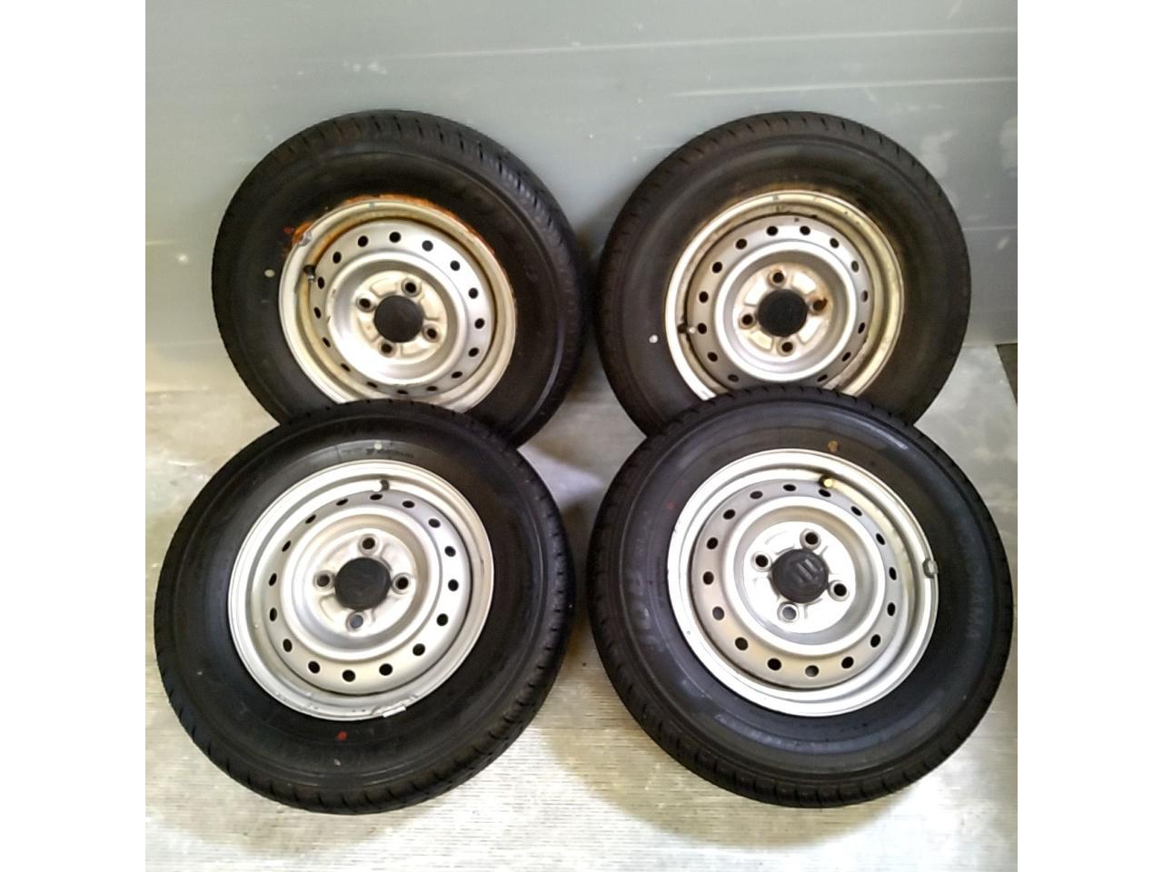 Suzuki genuine Carry track genuine steel wheels + YOKOHAMA JOB RY52