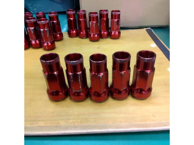 メーカー不明 スチールナット(レッド)20個セット