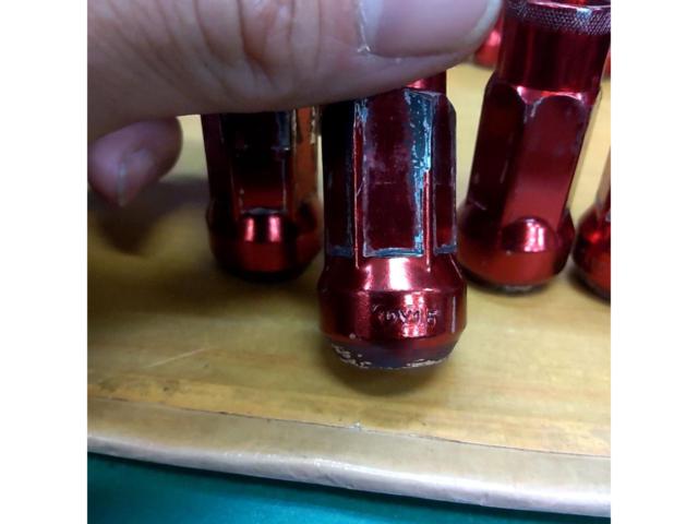 メーカー不明 スチールナット(レッド)20個セット