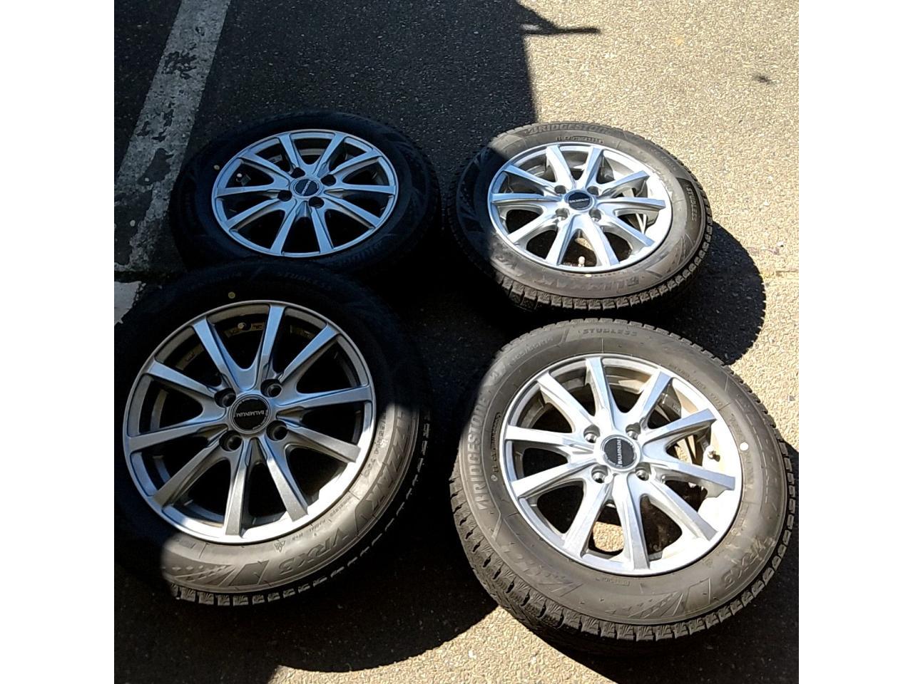 RX2610-066S BRIDGESTONE BALMINUM Spoke wheels + BRIDGESTONE BLIZZAK VRX3 4 pieces set