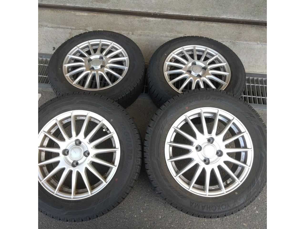 RX2610-0151S YOKOHAMA GRASS Spoke wheels + YOKOHAMA iceGUARD iG60 4 pieces set