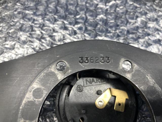 NARDI ブラックレザー3スポーク