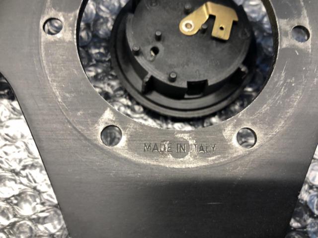 NARDI ブラックレザー3スポーク