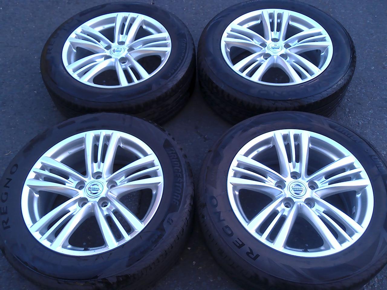 Nissan genuine V36 Skyline Genuine Wheel + BRIDGESTONE REGNO GR-XⅢ