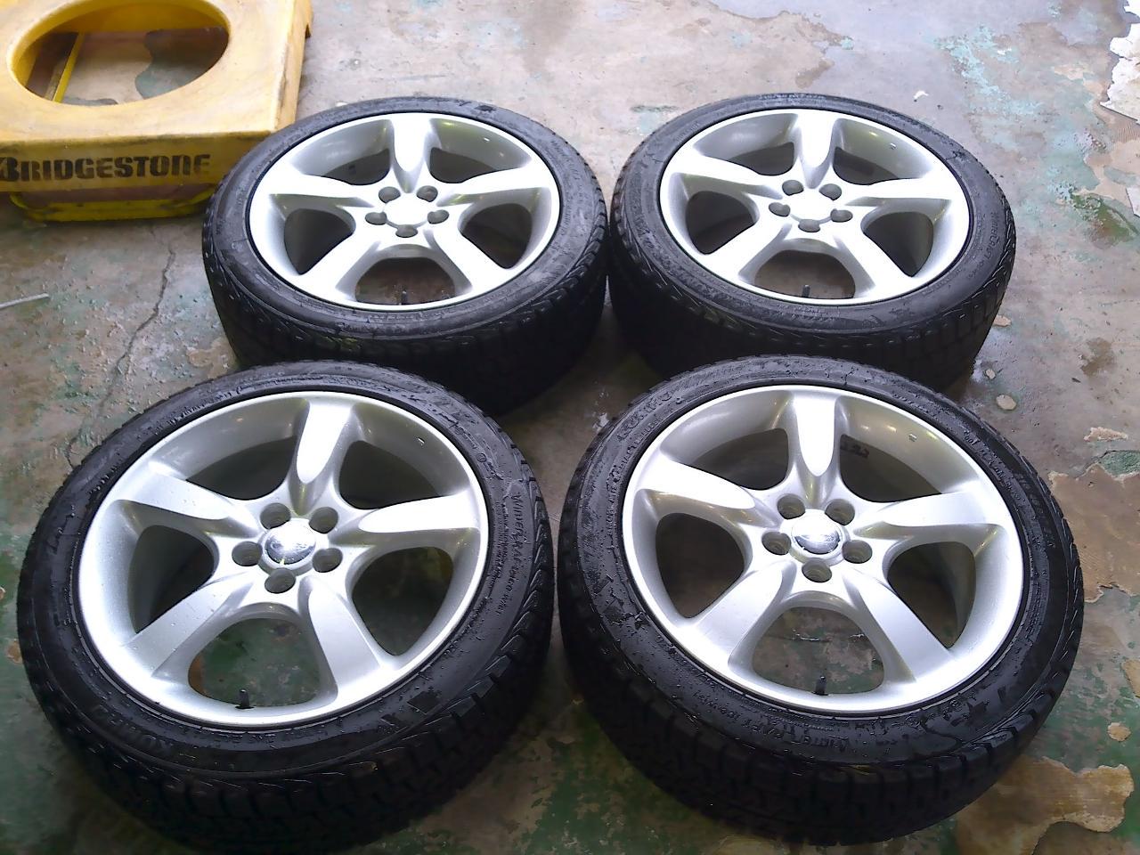 Subaru genuine Legacy B4/BP5 genuine wheels + KUMHO WinterCRAFT ice Wi 61