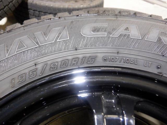 8FLEX DELF 6本スポーク+GOODYEAR(グッドイヤー)ICENAVI CARGO