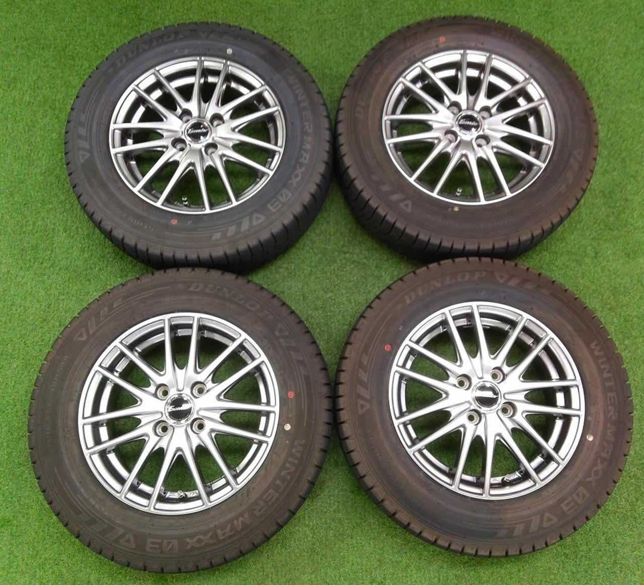 HOT STUFF Exceeder 14 inches aluminum wheels + DUNLOP WINTERMAXX WM03 175 / 70R14 Manufactured in 2024