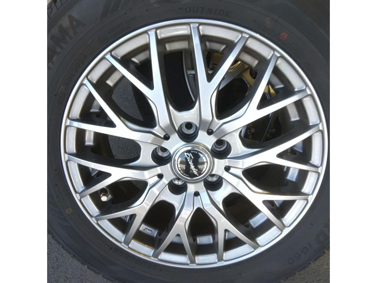 HOT STUFF Exceeder Mesh wheel + YOKOHAMA ice GUARD iG60