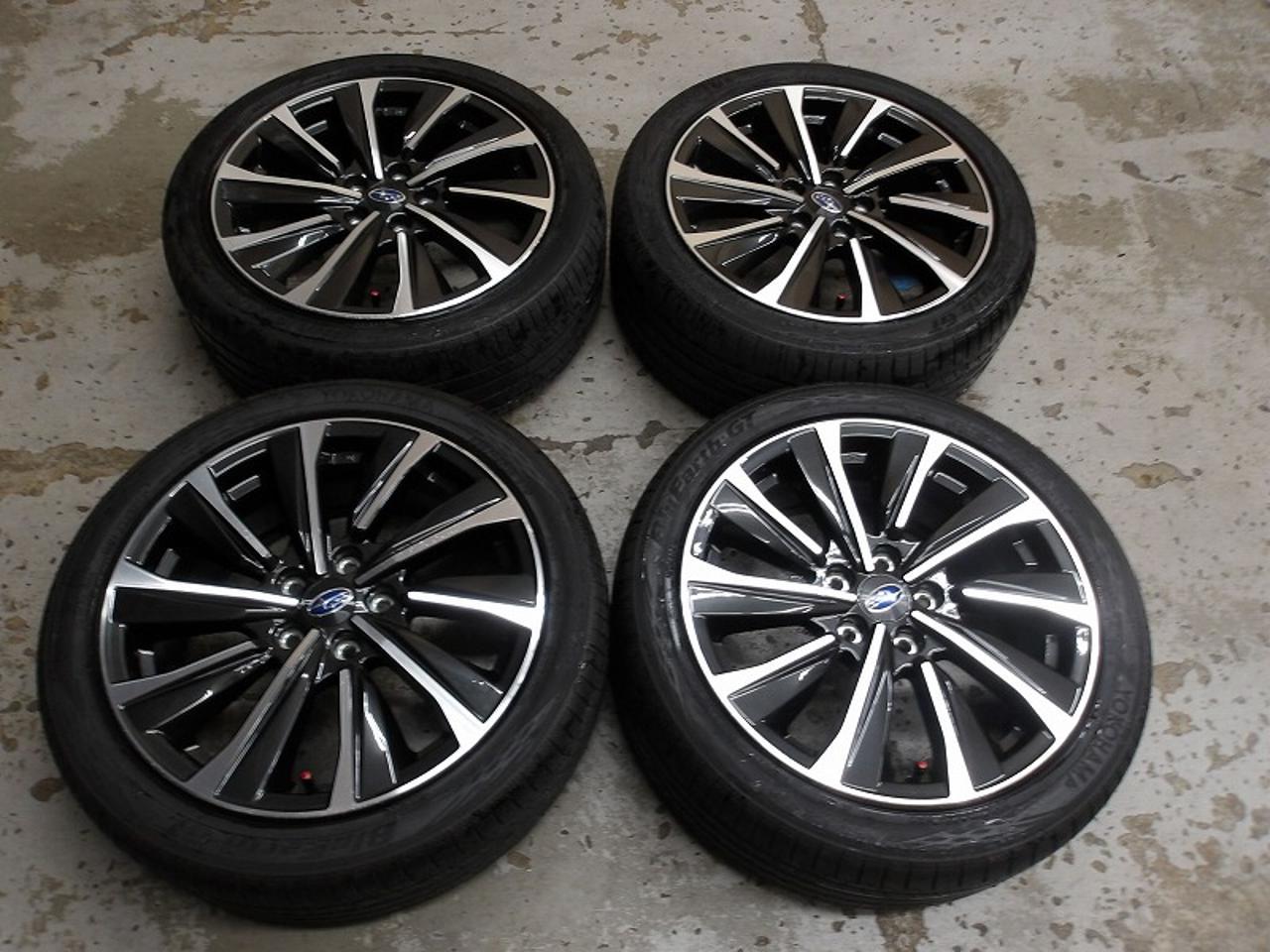 5 Subaru genuine parts VN-series Levorg genuine aluminum wheels + YOKOHAMA BluEarth wheels GT
