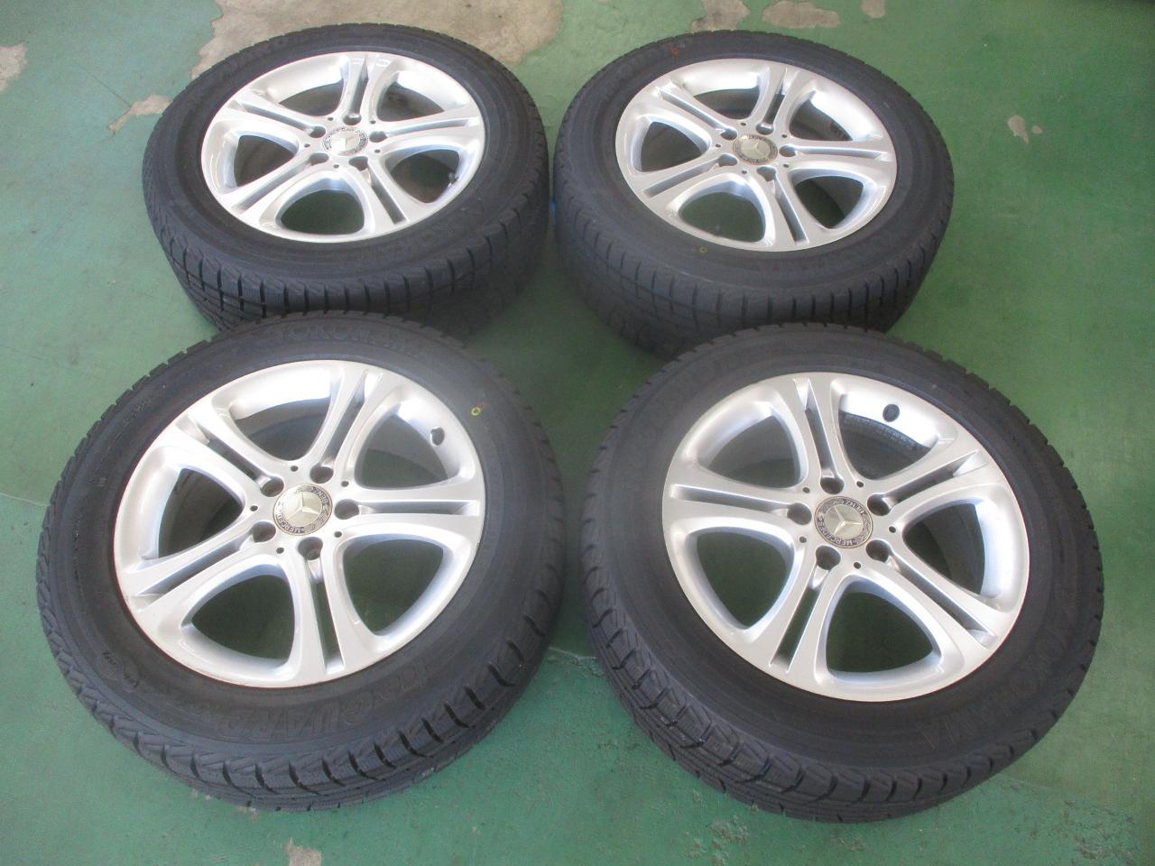 Mercedes-benz A/B Class original wheels + YOKOHAMA iceGUARD iG52c 225 / 55R17 97T