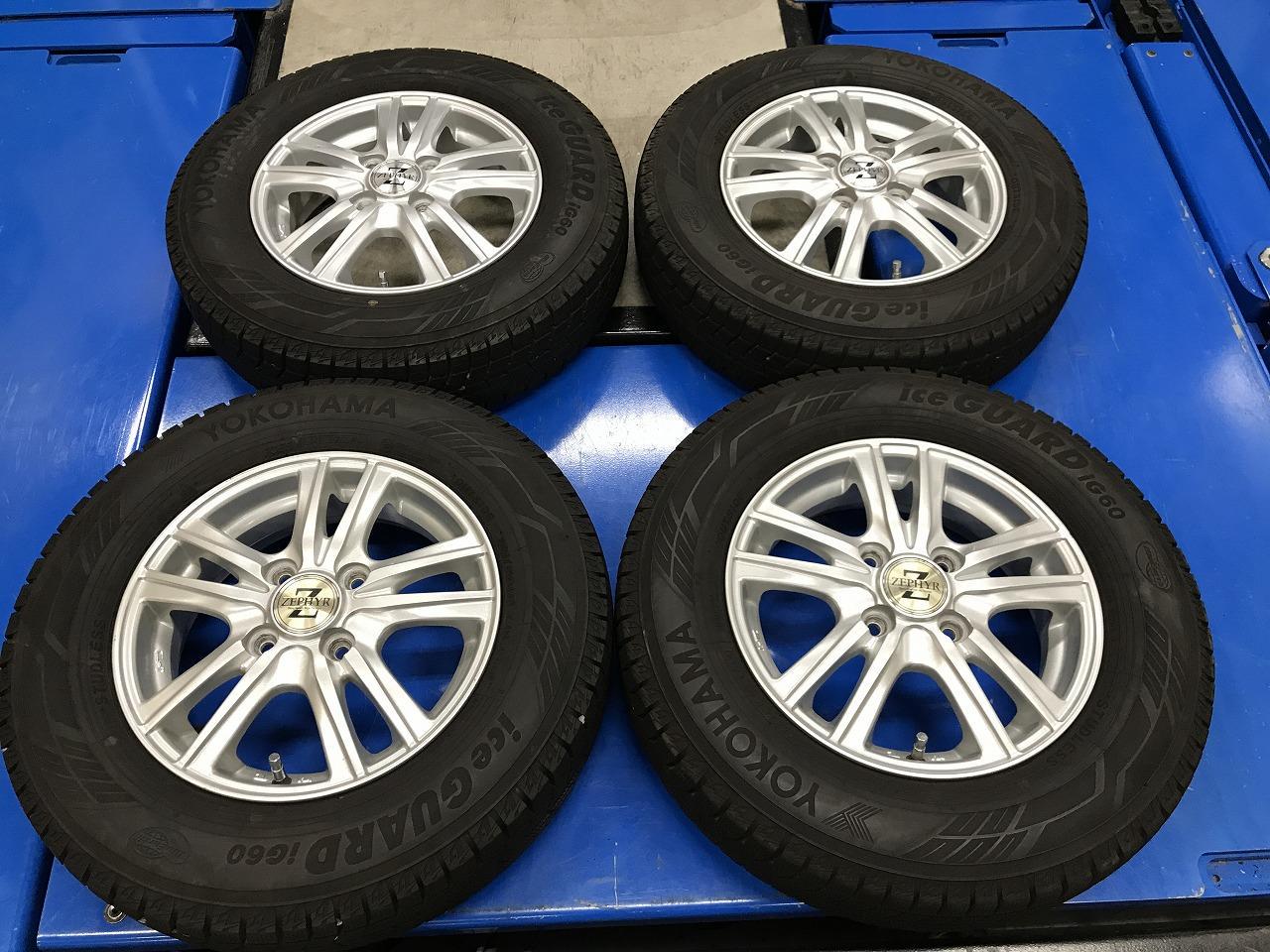 INTER MILANO ZEPHYR + YOKOHAMA iceGUARD iG60 155 / 80R13 79Q 4 pieces set