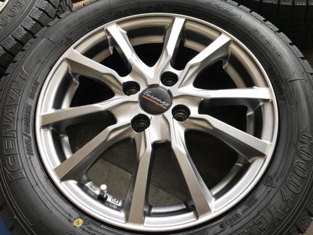 【黄】MARUKA SERVICE MANARAY SPORT EUROMAX β + GODYEAR iceNAVI 7 185/60R15 84Q
