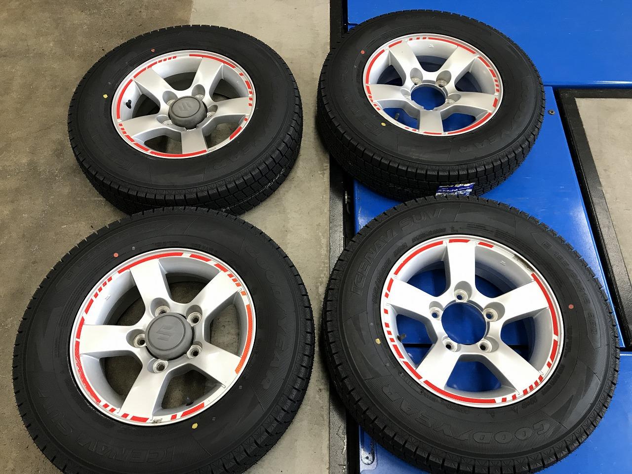 SUZUKI Jimny Sierra JB43W Original wheel + GOODYEAR iceNAVI SUV 195 / 80R15 96Q