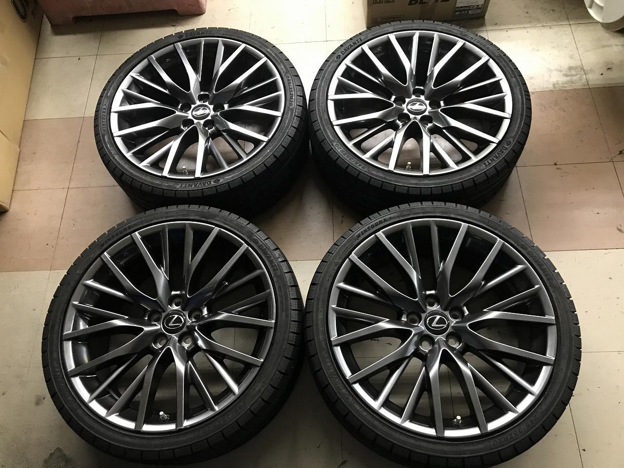 Genuine diversion size LEXUS RX450h F-Sport Original wheel + DAVANTI WINTOURA + 245 / 35R20 95W
