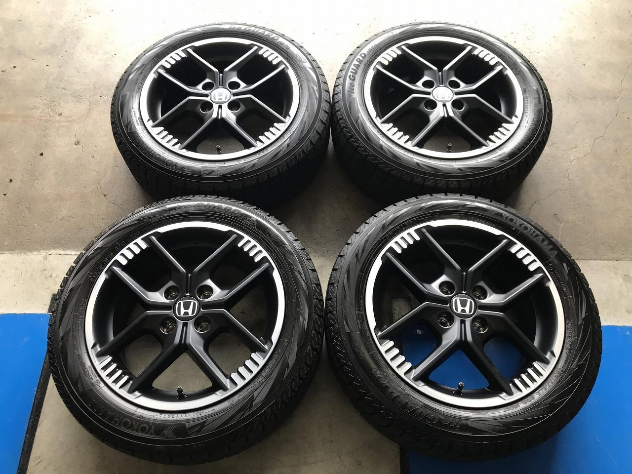 Yellow Honda Super-ONE Original wheel + YOKOHAMA iceGUARD7 IG70 185 / 55R15 82Q