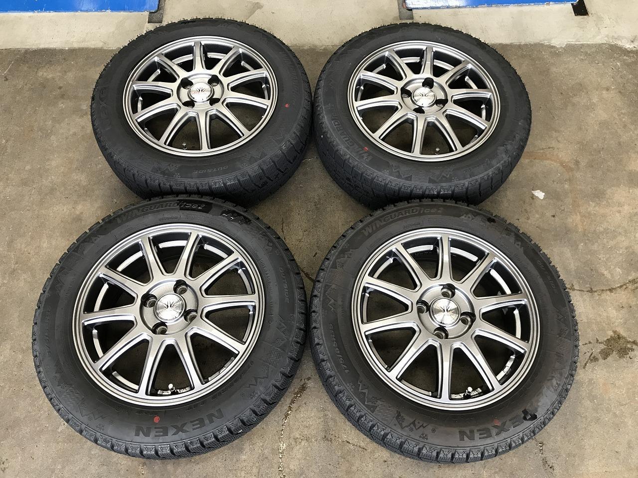 Yellow BADX 632 LOXARNY SPORT RS-10 + NEXEN WINGUARD ice 2 175 / 65R15 84T