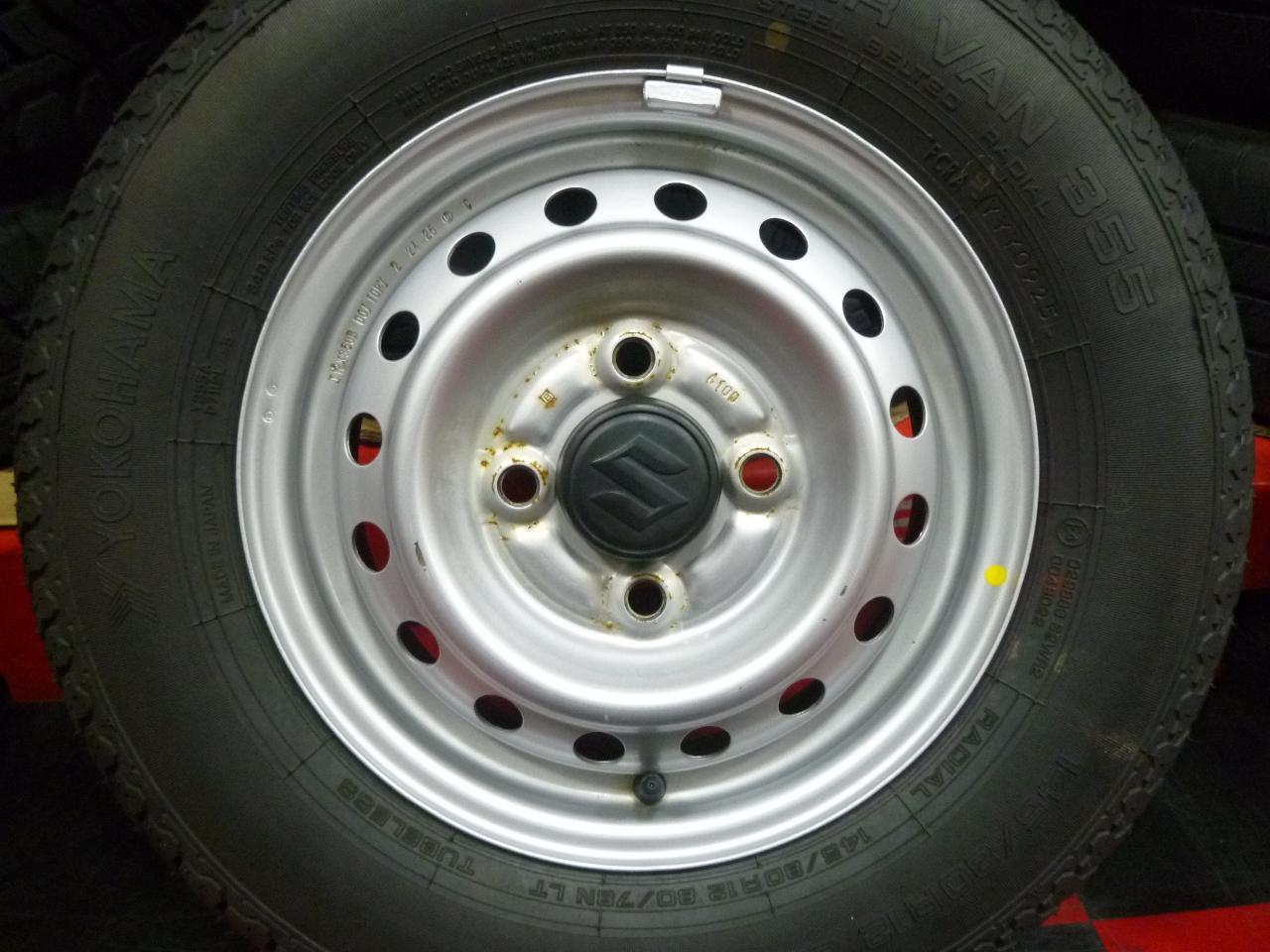 Suzuki genuine DA16T Carry Genuine steel + YOKOHAMA SUPERVAN 355