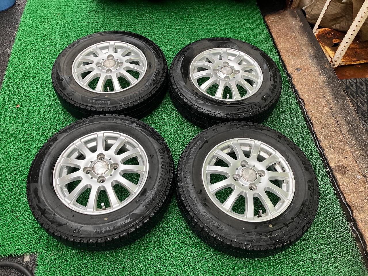 ABE SHOKAI LA STRADA TIRADO Silver + BRIDGESTONE BLIZZAK VRX2