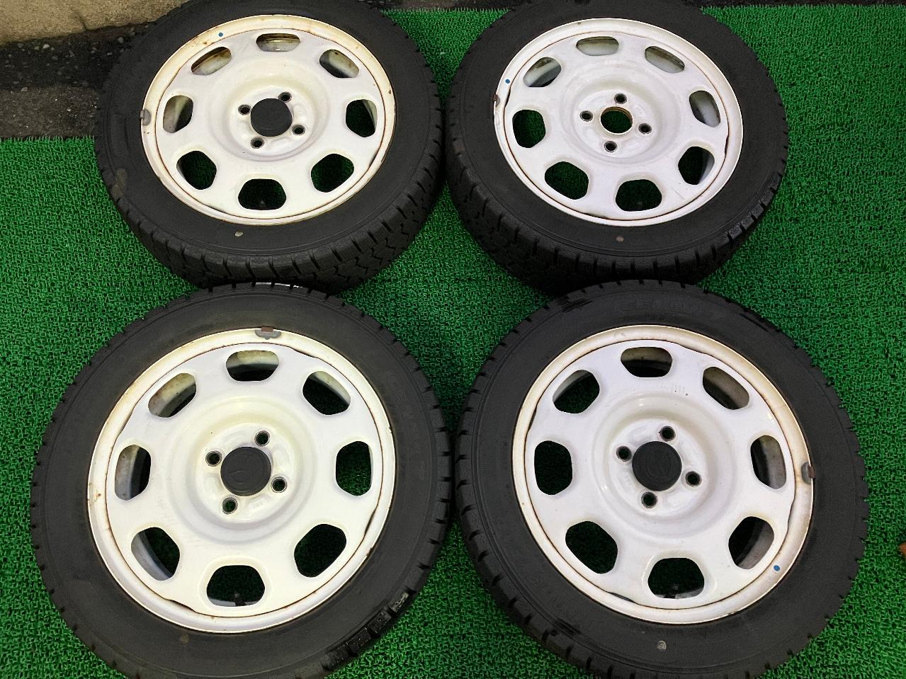 Suzuki genuine Hustler genuine steel wheel set + GOODYEAR ICE NAVI 7