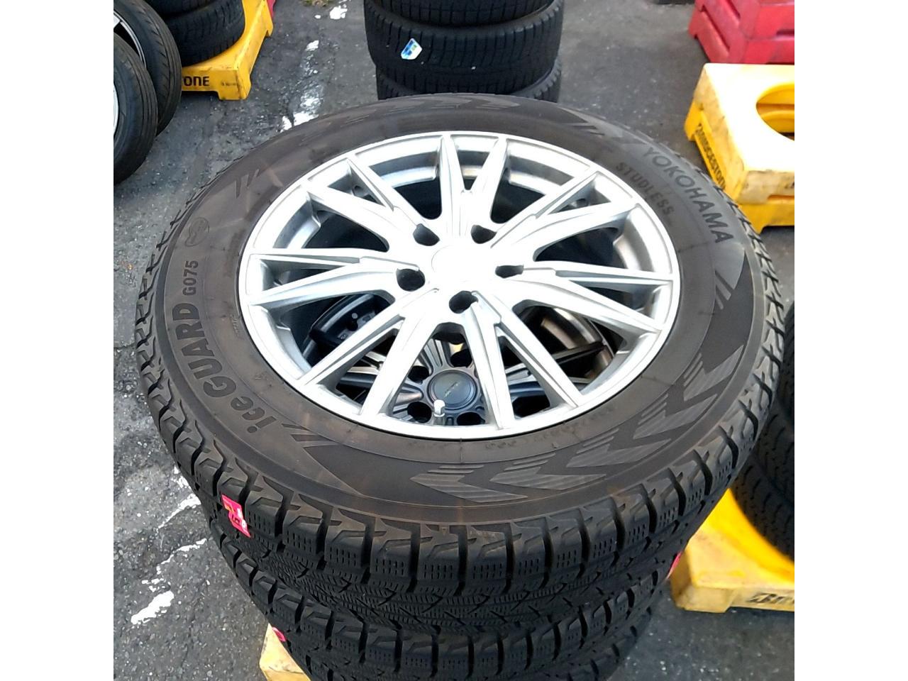 weds VELVA KEVIN シルバーホイール+YOKOHAMA IceGUARD G075