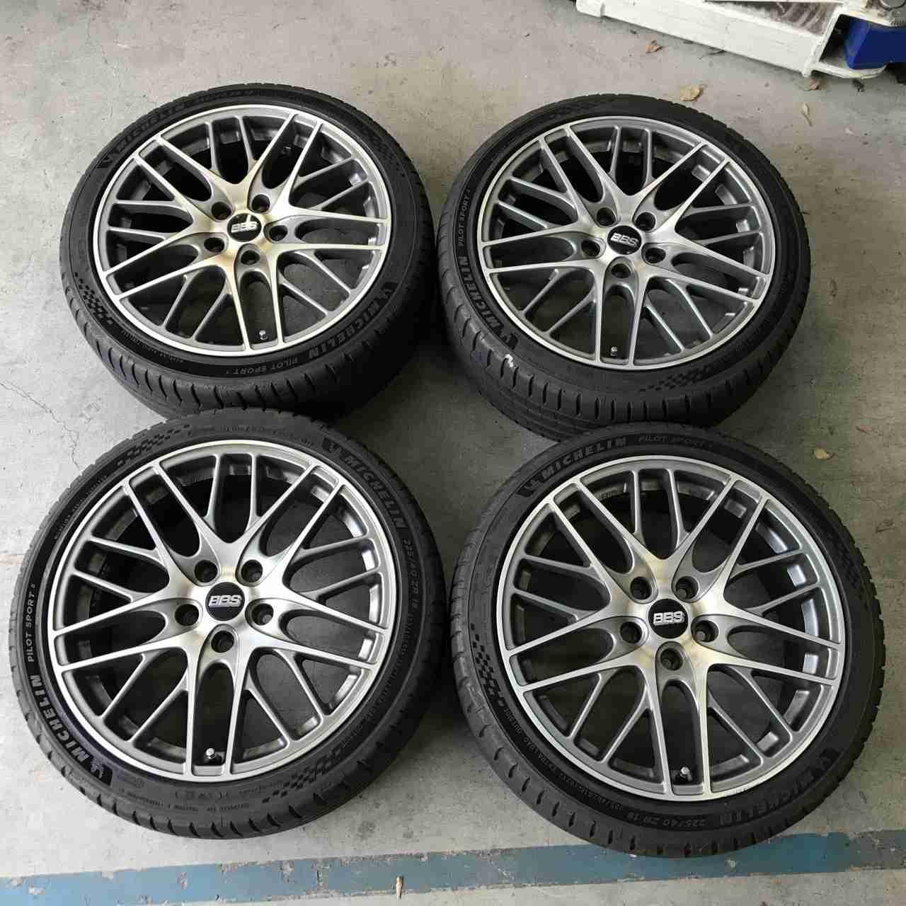 BBS GERMANY CS + MICHELIN PILOT SPORT Five 225 / 40R18 Made in 2023 4 pieces set
